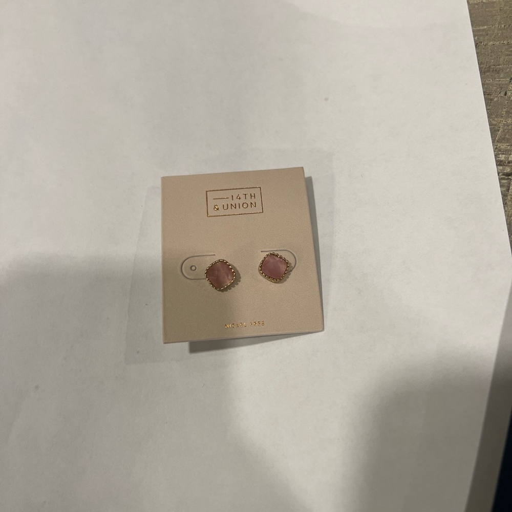 Nordstrom Pink Geometric Earrings